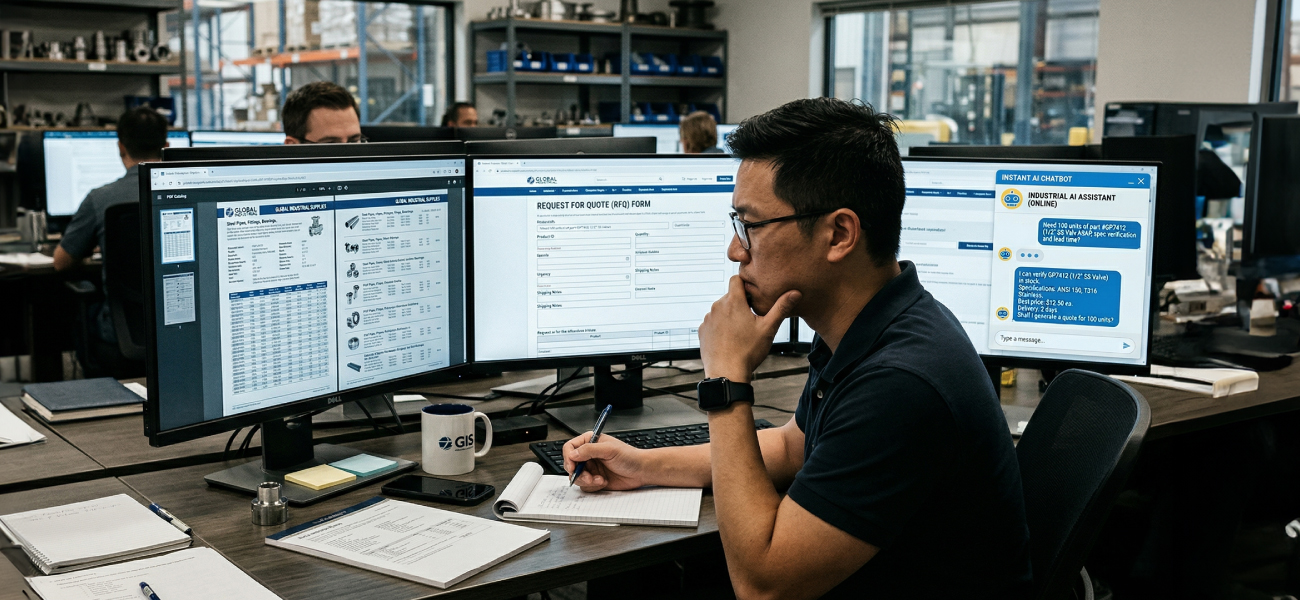 AI chatbot for manufacturers Dallas helping buyers get instant answers instead of using PDF catalogs and RFQ forms